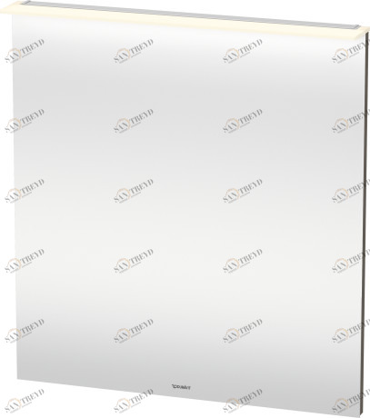 XL749409090 Зеркало с подсветкой X-Large #XL7494 800 x 36/105 мм Фланелево-серый шелковисто-матовый лак Duravit