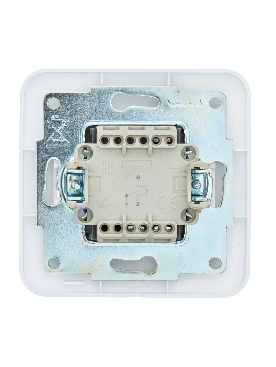 ASTI Выключатель проходной с подсветкой белый LEZARD 7081-0202-114 - Вид №2