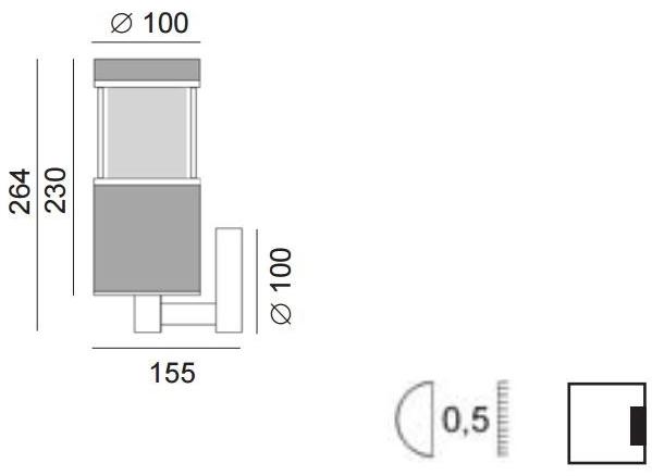 BEL-LIGHTING Настенный светильник Iroko для улицы Strida 959. e2  - Вид №2