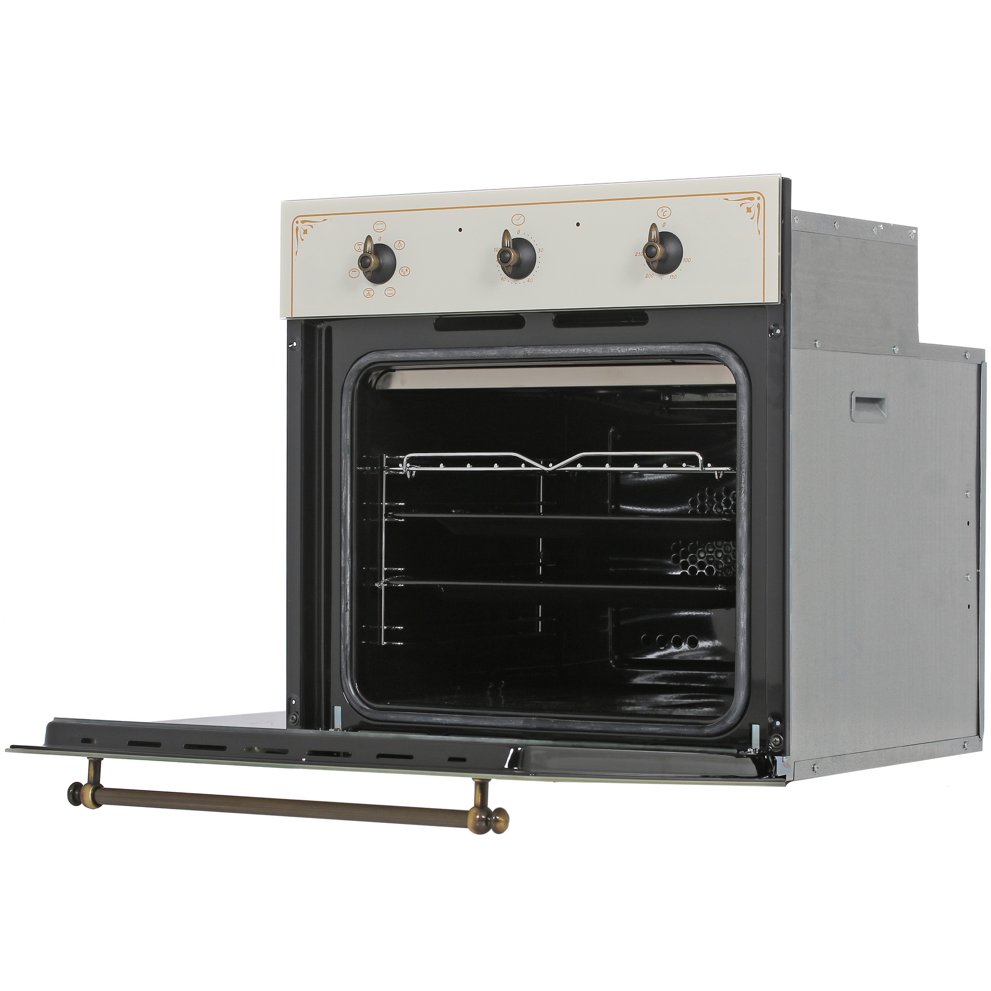 8121971 Электрический духовой шкаф De Luxe 6006.03эшв-037 бежевый STDN-0053495 - Вид №4