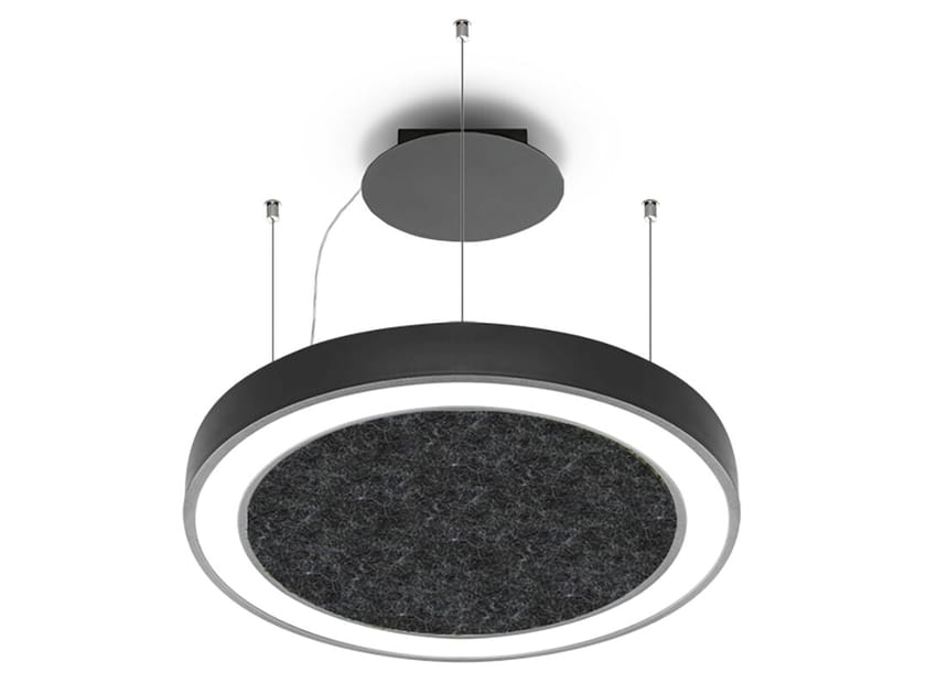 Экструдированный алюминиевый акустический подвесной светильник Metalmek ECO-PHONIC ARCH-00039267