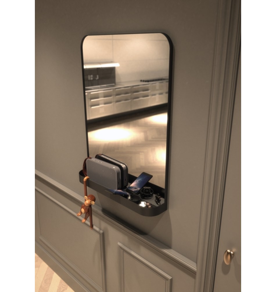 FROST Зеркало TB600, 80x60cm » чёрное   TB600-B  - Вид №2