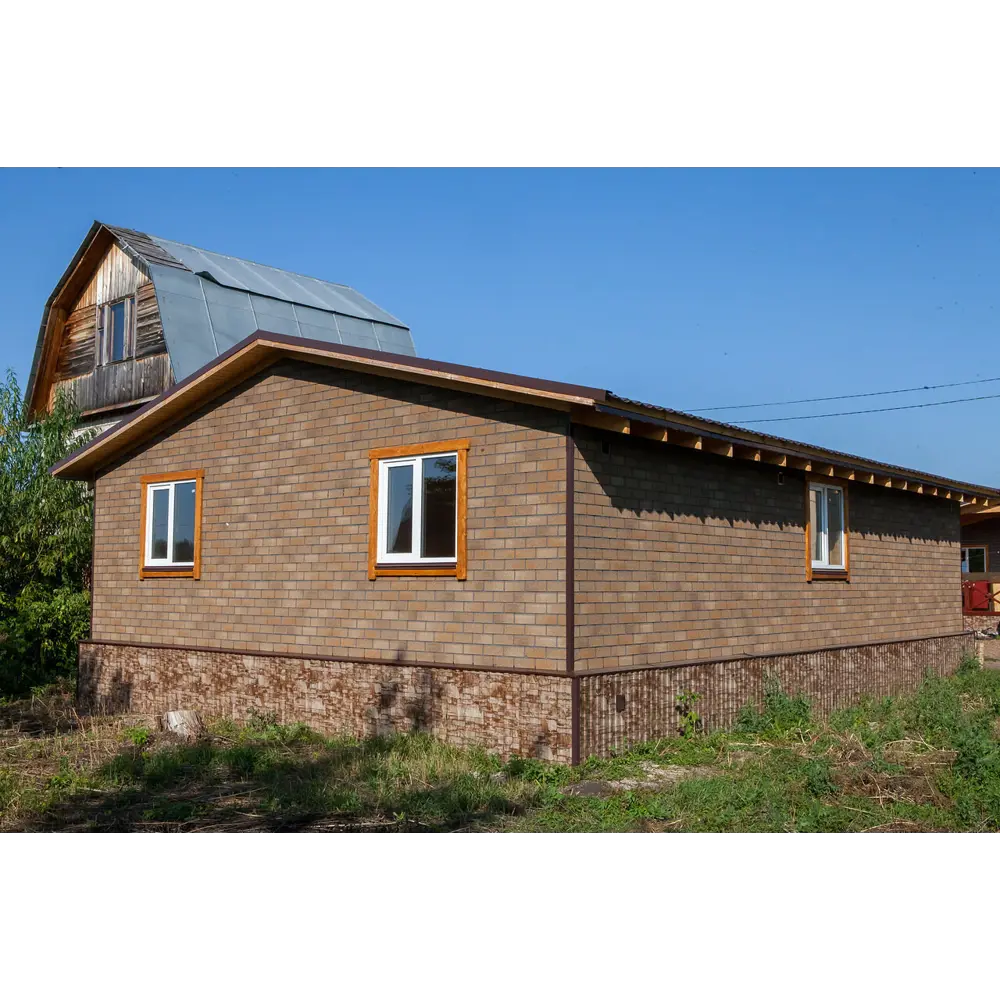 Фасадная плитка ТЕХНОНИКОЛЬ HAUBERK песчаный кирпич для облицовки 18734694 STLM-0012271 - Вид №7