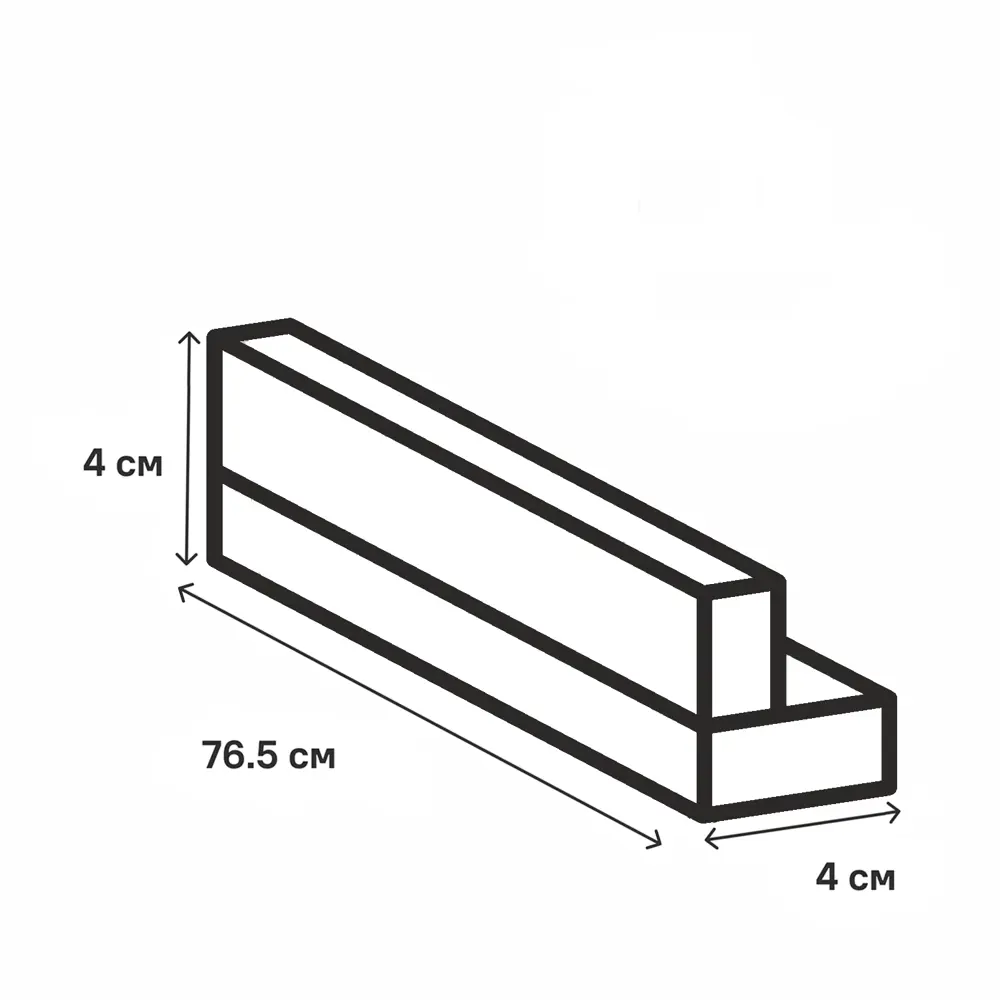 Угол для кухонного шкафа Delinia ID Инта 4×76,5 см зелёный матовый 89349171 STLM-1457795 - Вид №5