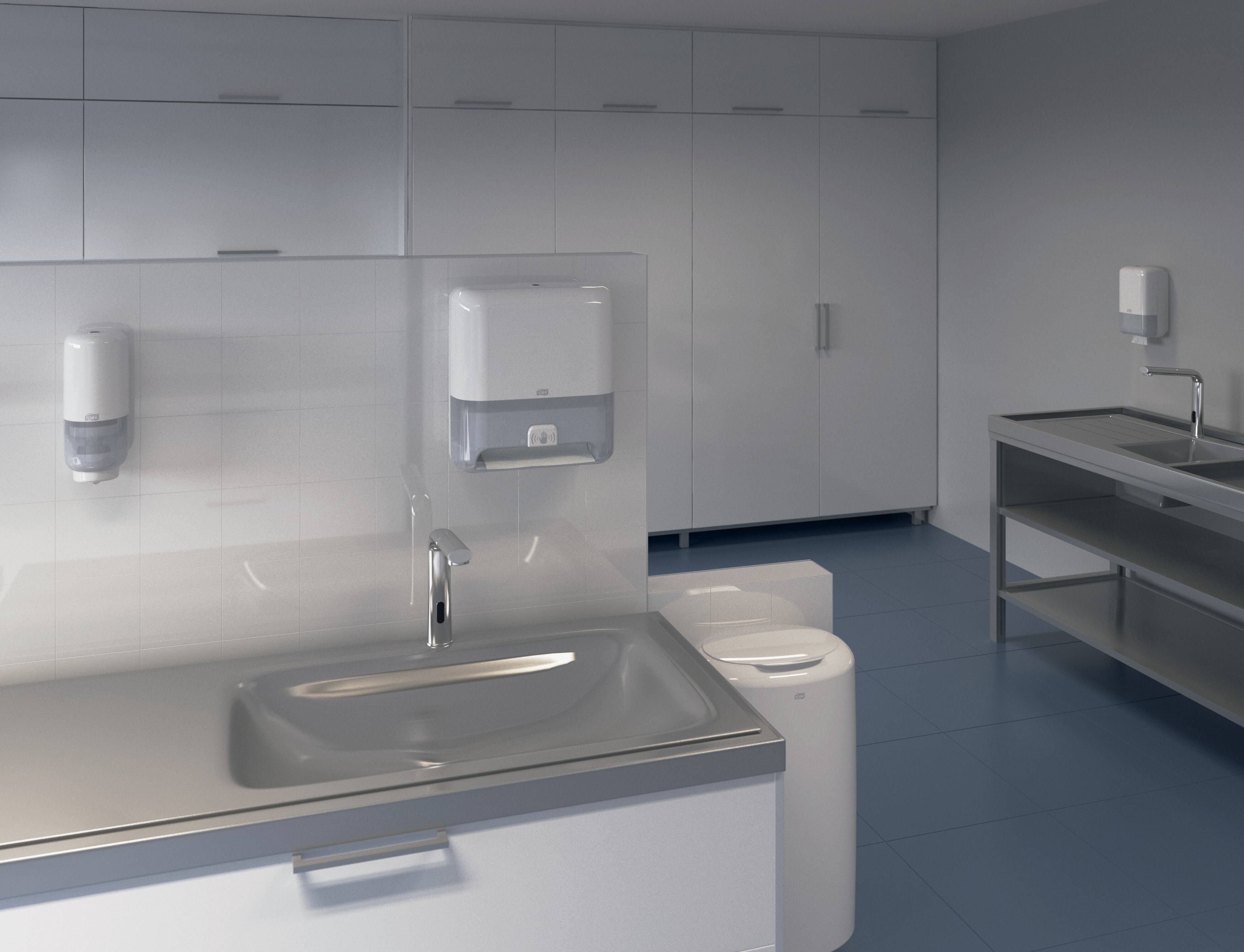 55110039 Диспенсер для полотенец в рулонах Matic® с датчиком intuition™, белый Tork  - Вид №4