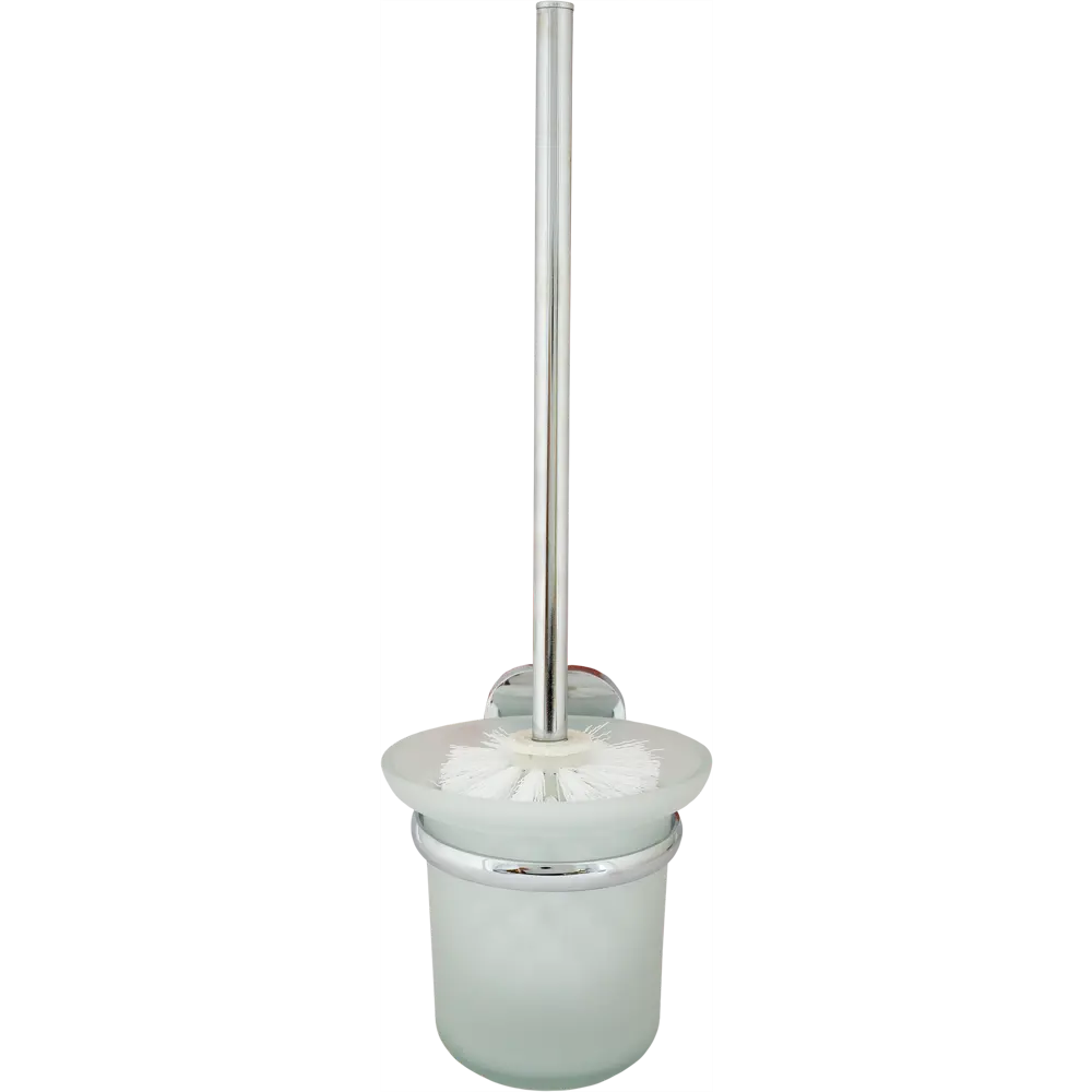 Ёршик подвесной для унитаза Mr Penguin Квадрат стекло цвет белый STLM-2161837 - Вид №2