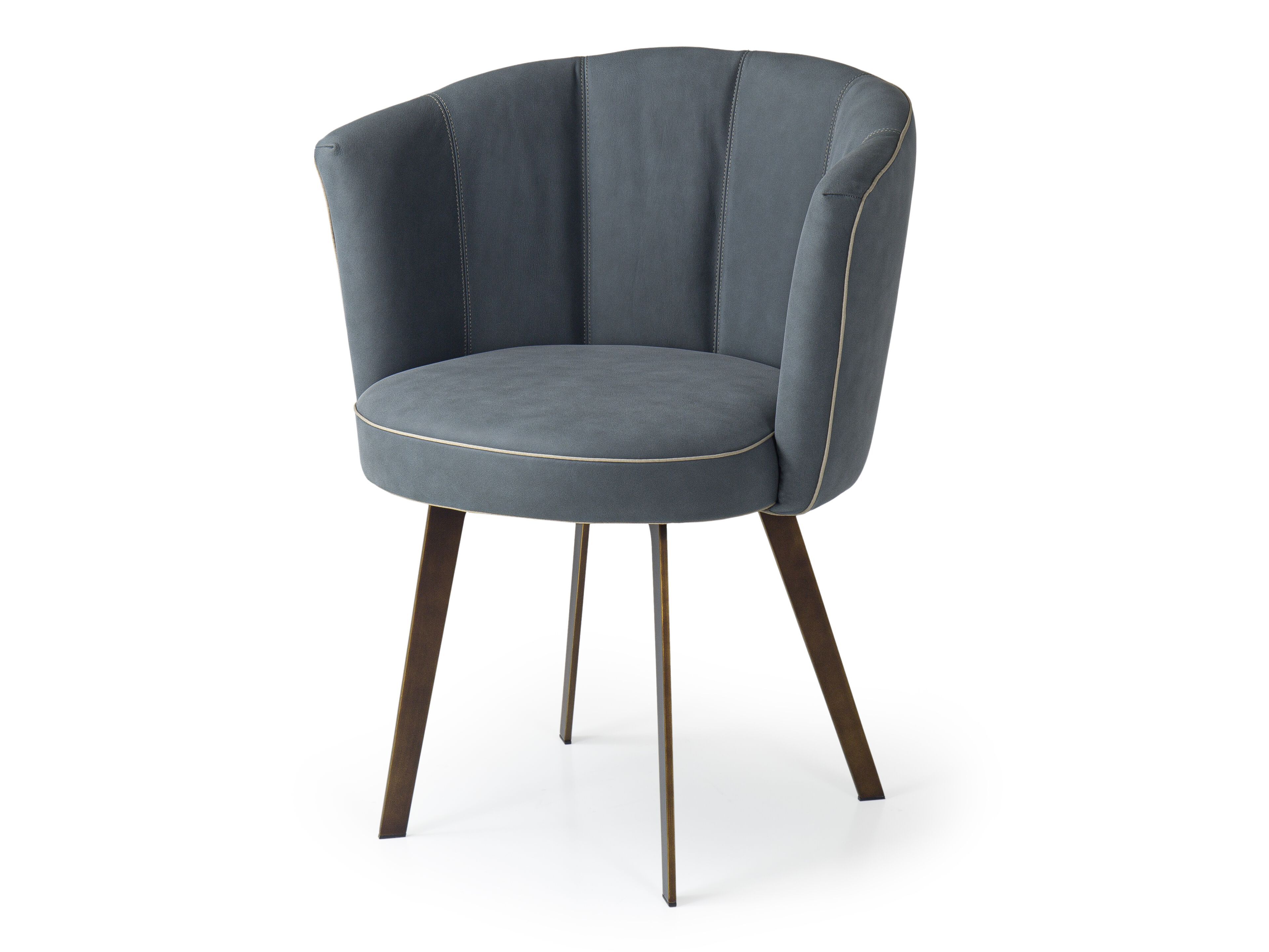 Кожаный мягкий стул с подлокотниками Borzalino Diva ARCH-00032839