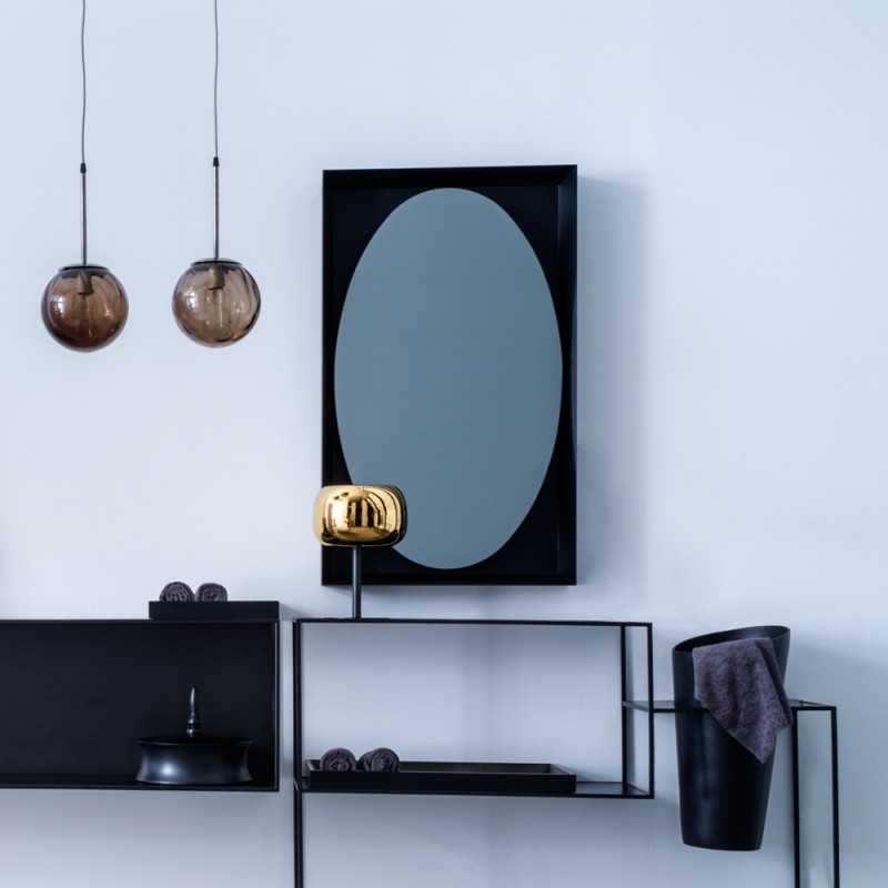 F155AX80 VIP зеркало Adriani e Rossi глянцевый черный  - Вид №5