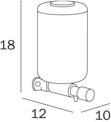 INDA® Настенный дозатор мыла из металла Hotellerie sun-id-1493305 - Вид №2