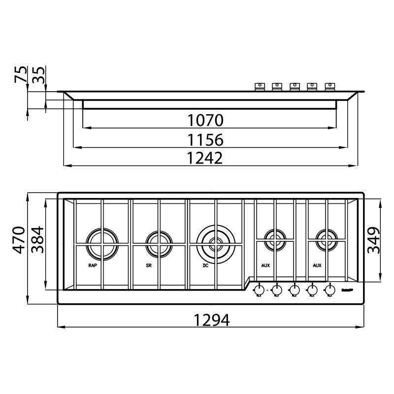 7627032 Варочная панель GK 7627 032 Fosterspa  - Вид №1