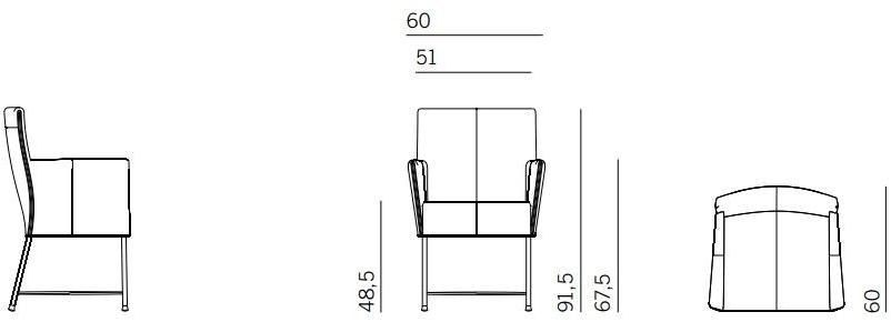 Montis Стул с обивкой и подлокотниками Geraldine sun-id-1403443 - Вид №5