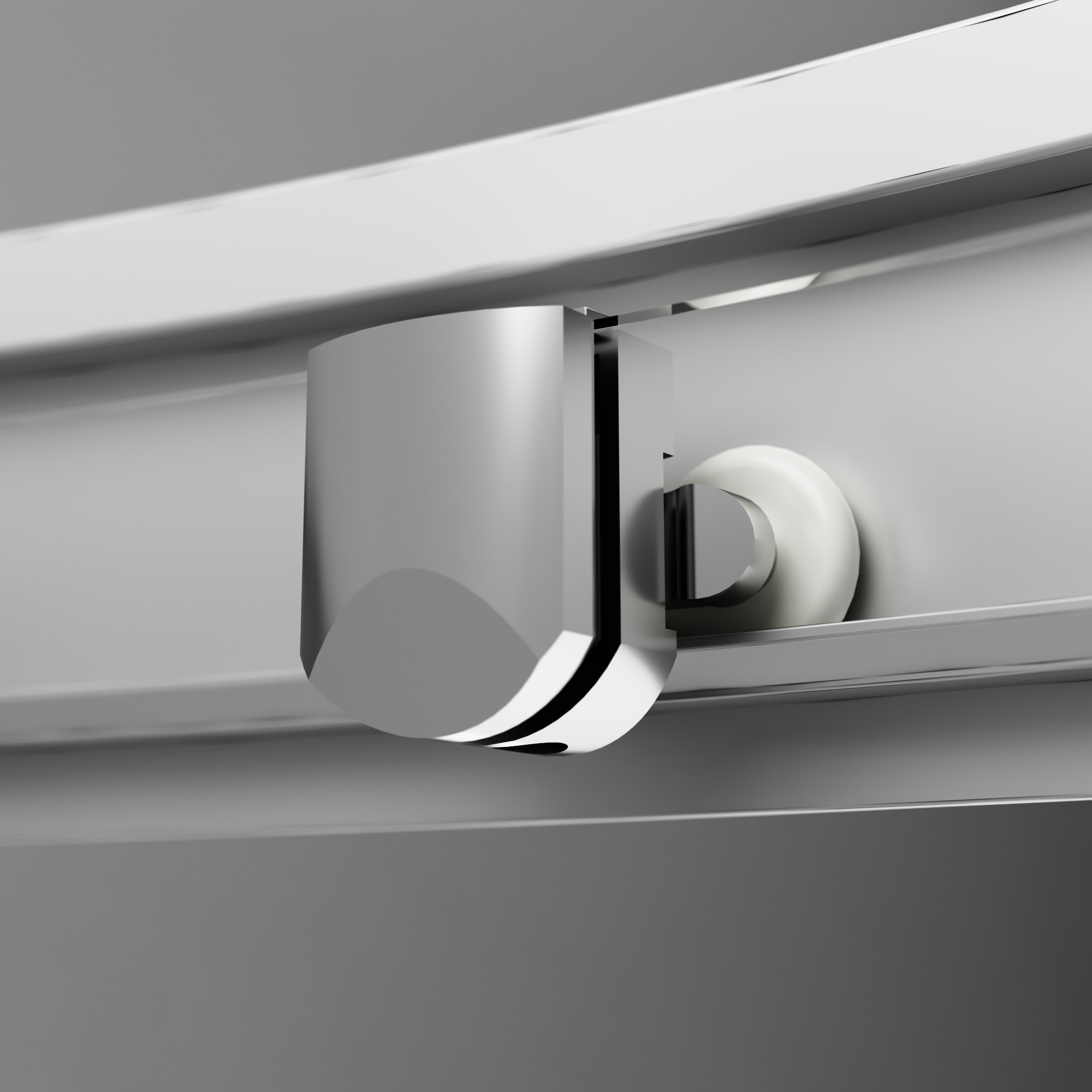 W90G-401-090WT душевое ограждение 90х90 стекло прозрачное профиль матовое серебро без поддона AM.PM Gem - Вид №4