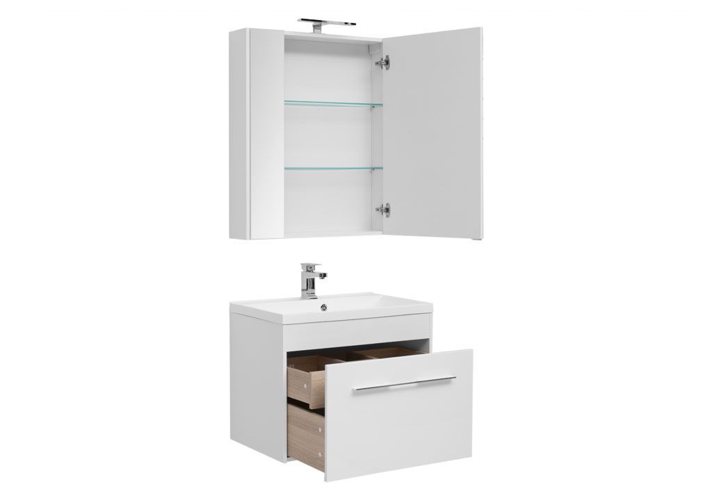 Мебель для ванной Aquanet Августа 75 белый 00225246 - Вид №1