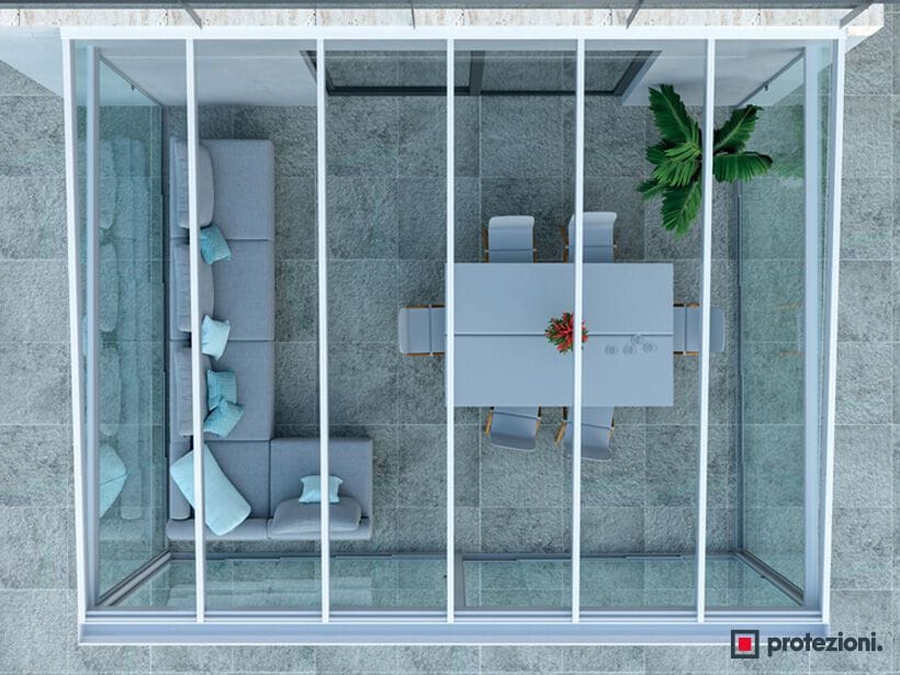 Навесная кровля с фиксированной крышей с термическим сдвигом Protezioni ARCH-00146920 - Вид №2