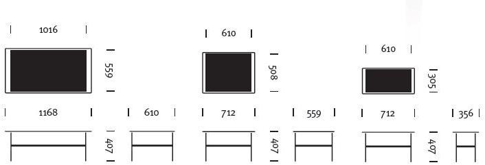 Herman Miller Прямоугольный журнальный столик из стекла и металла с полкой Layer sun-id-1455957 - Вид №6