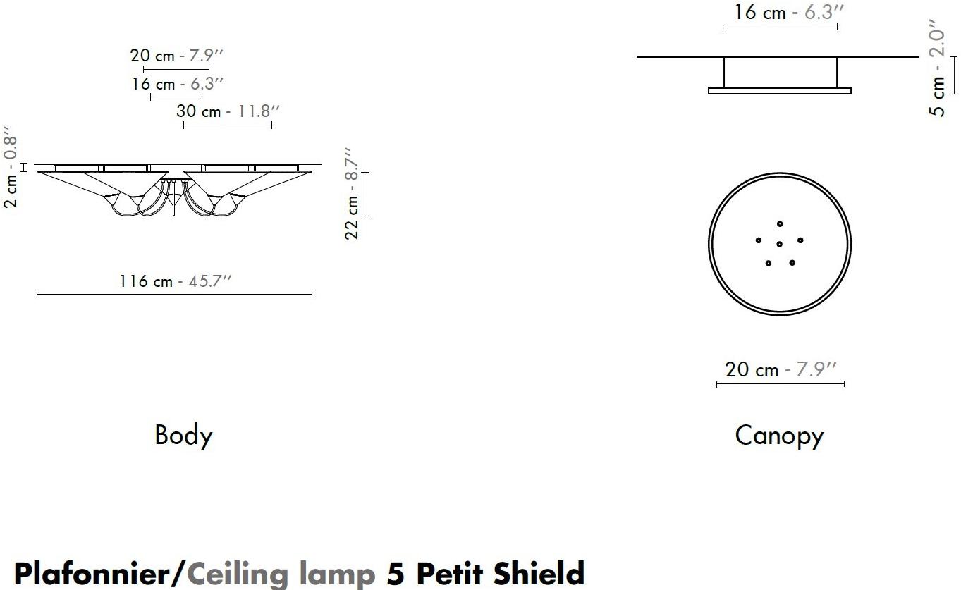 designheure Светодиодный потолочный светильник из ткани Shield sun-id-1437277 - Вид №4