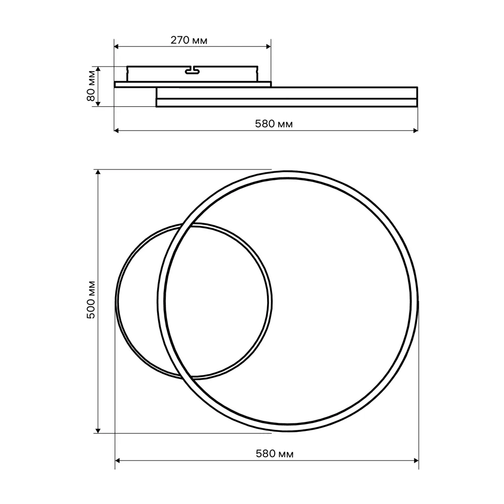 Люстра потолочная светодиодная диммируемая Ritter Eclipse 52085 0 с д/у 64 Вт 16 м² 2700К-6500К цвет белый/хром STLM-2102865 - Вид №16