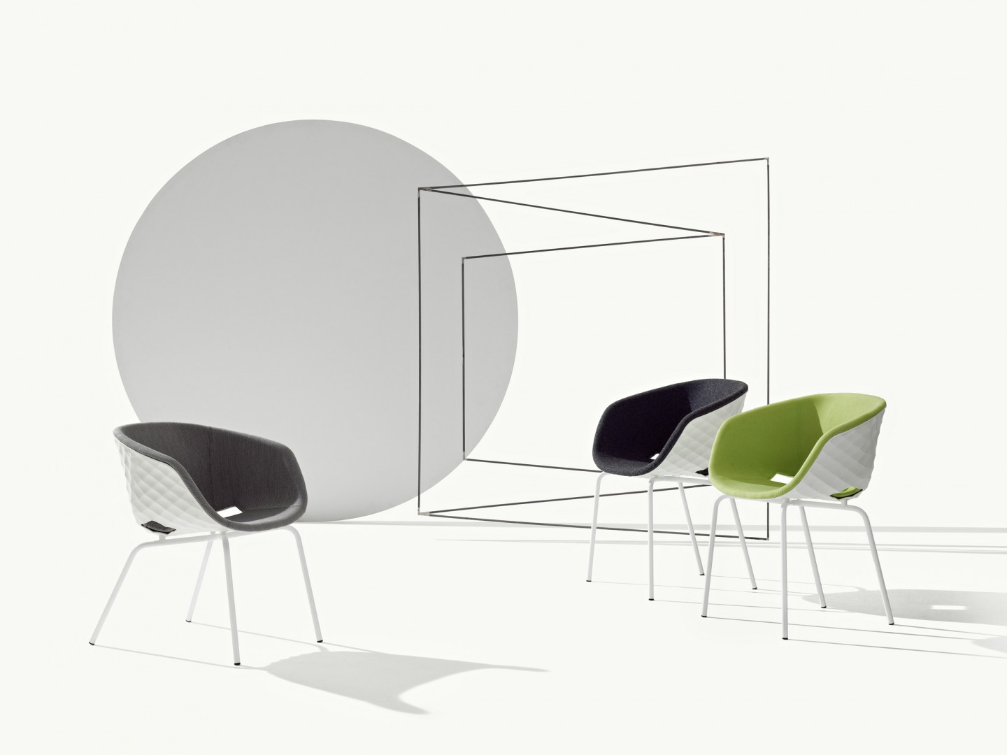 Uni-Ka 604M Кресло для отдыха со стальным каркасом, 4 ножки. Обивка из полипропилена. Et al. Uni-ka - Вид №1