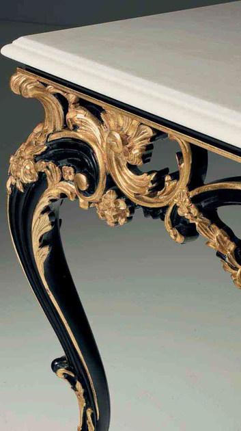 OAK Лакированная консоль с мраморной столешницей в стиле барокко Galleria sun-id-1472531 - Вид №1