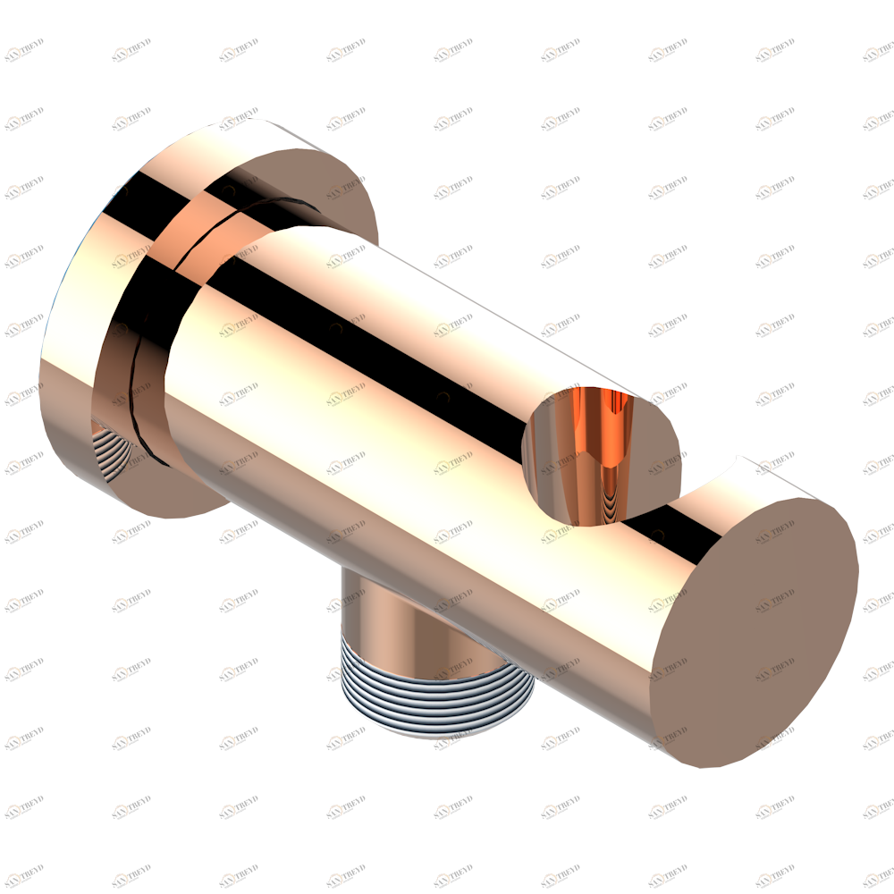 U6H-53L Вывод встраиваемый в стену с крючком Thg-paris Beyond crystal с красным хрусталём Розовое золото U6H-53L CAT.F