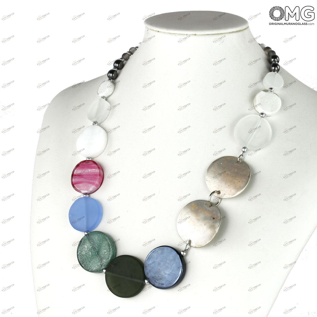 3937 ORIGINALMURANOGLASS Колье Карамелька - Коллекция Antica Murrina - муранское стекло OMG 50 см 