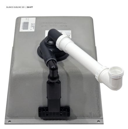 523408 Кухонная мойка Blanco Subline 320-U алюметаллик  Blanco Subline Алюметаллик - Вид №5