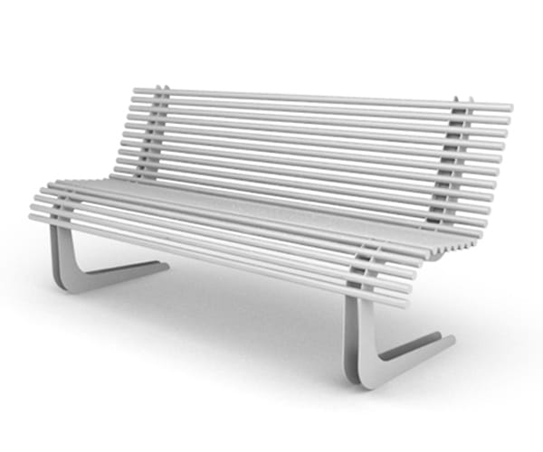 Стальная скамья со спинкой Viscio Urban Design MOBY ARCH-00108961 - Вид №17