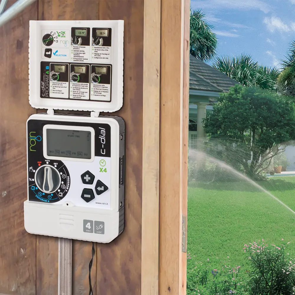 Программируемый контроллер полива RAIN C-DIAL на 4 зоны с интеллектуальным управлением 80135183 STLM-0013776 - Вид №7