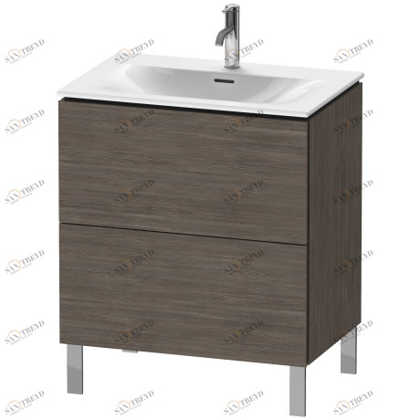 LC659605151 Тумбочка напольная L-Cube #LC6596 720 x 481 мм Сосна коричневая, декор Duravit