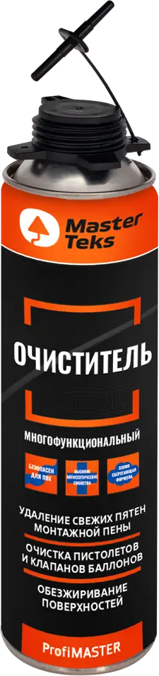 Очиститель Masterteks для монтажной пены и поверхностей 500 мл 84534374
