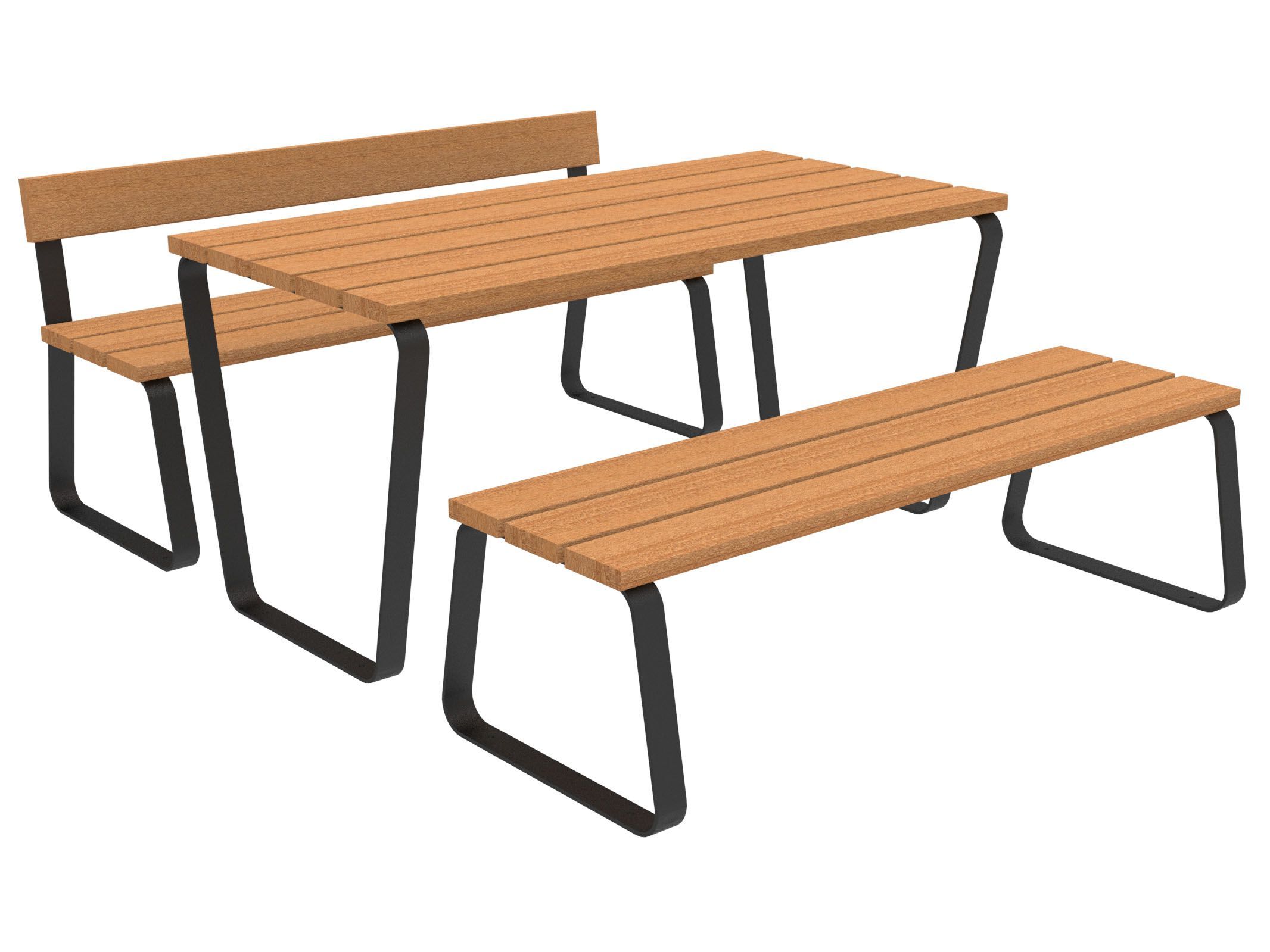 Стол для пикника со встроенными скамейками Lazzari Sunny ARCH-00041799 - Вид №18