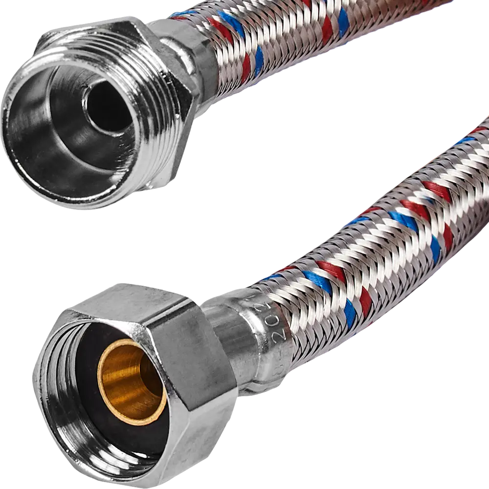 Гибкая подводка для воды ДТРД 150 см x 1/2" наружная-внутренняя резьба 82727905 STLM-2150284  - Вид №1