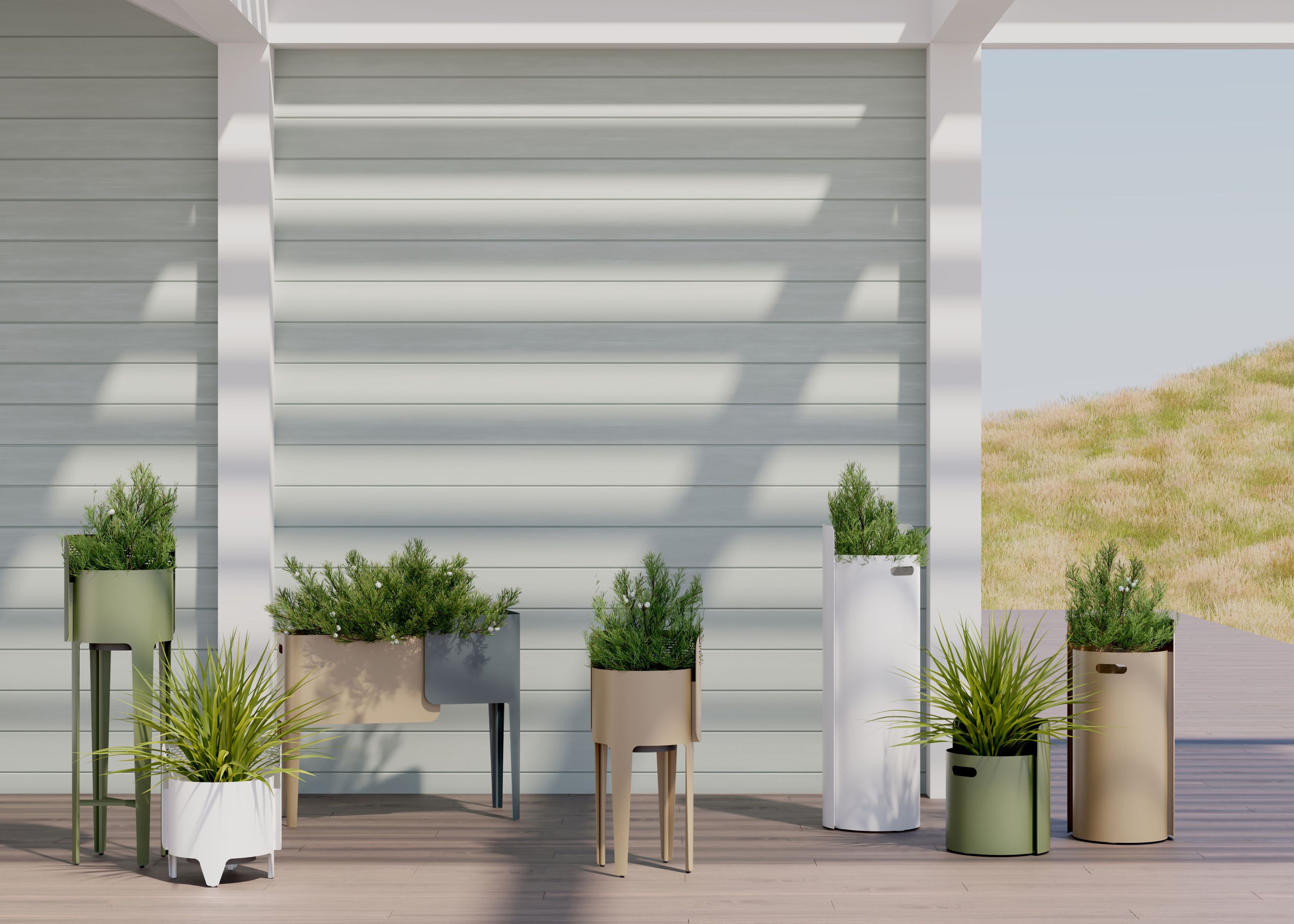 Высокая алюминиевая плантатор VINEKO Империя ARCH-00034893 - Вид №2