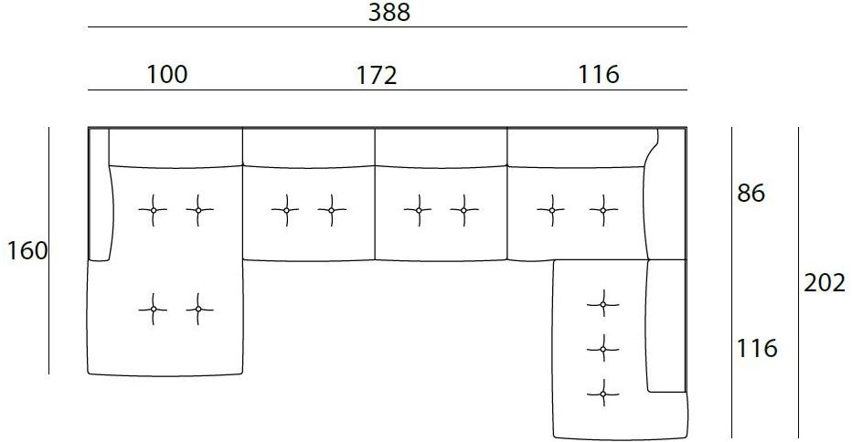 Living Divani Модульный тканевый диван Rod sun-id-1377617 - Вид №3