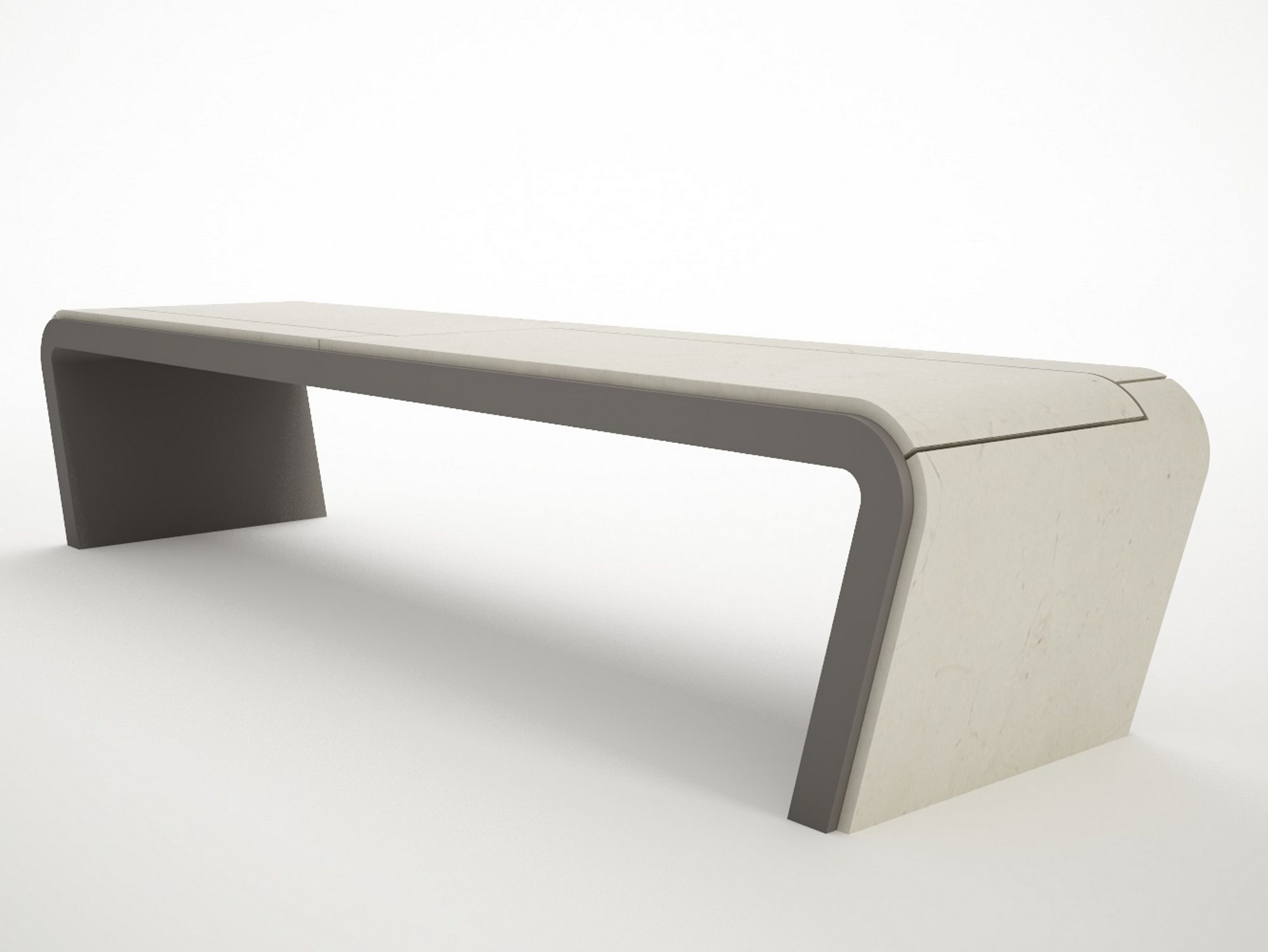 Реконструированная каменная скамья без спинки Viscio Urban Design Dust ARCH-00060140