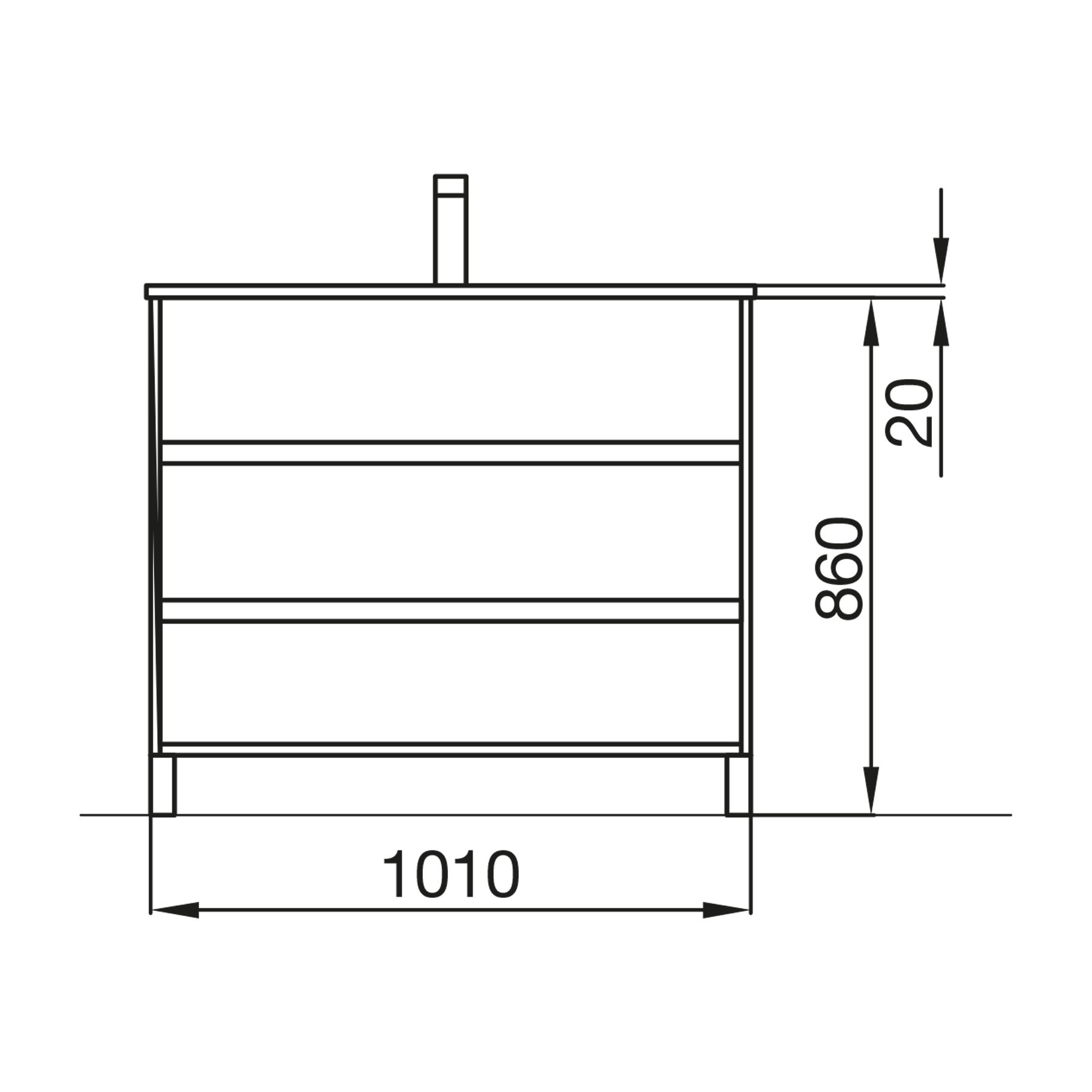 85145 SALGAR Мебель для умывальника ARENYS 1000 OAK CALEDONIA + Basin Дуб Каледония - Вид №2