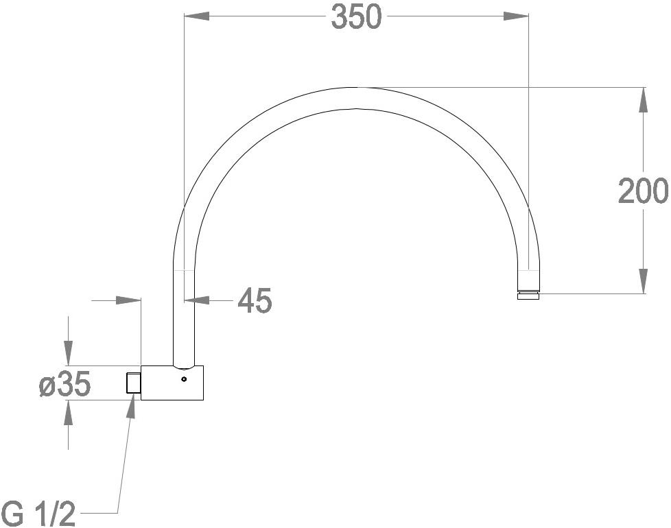 Fir Italia Настенный держатель для душа Soffioni doccia 0554340 - Вид №1