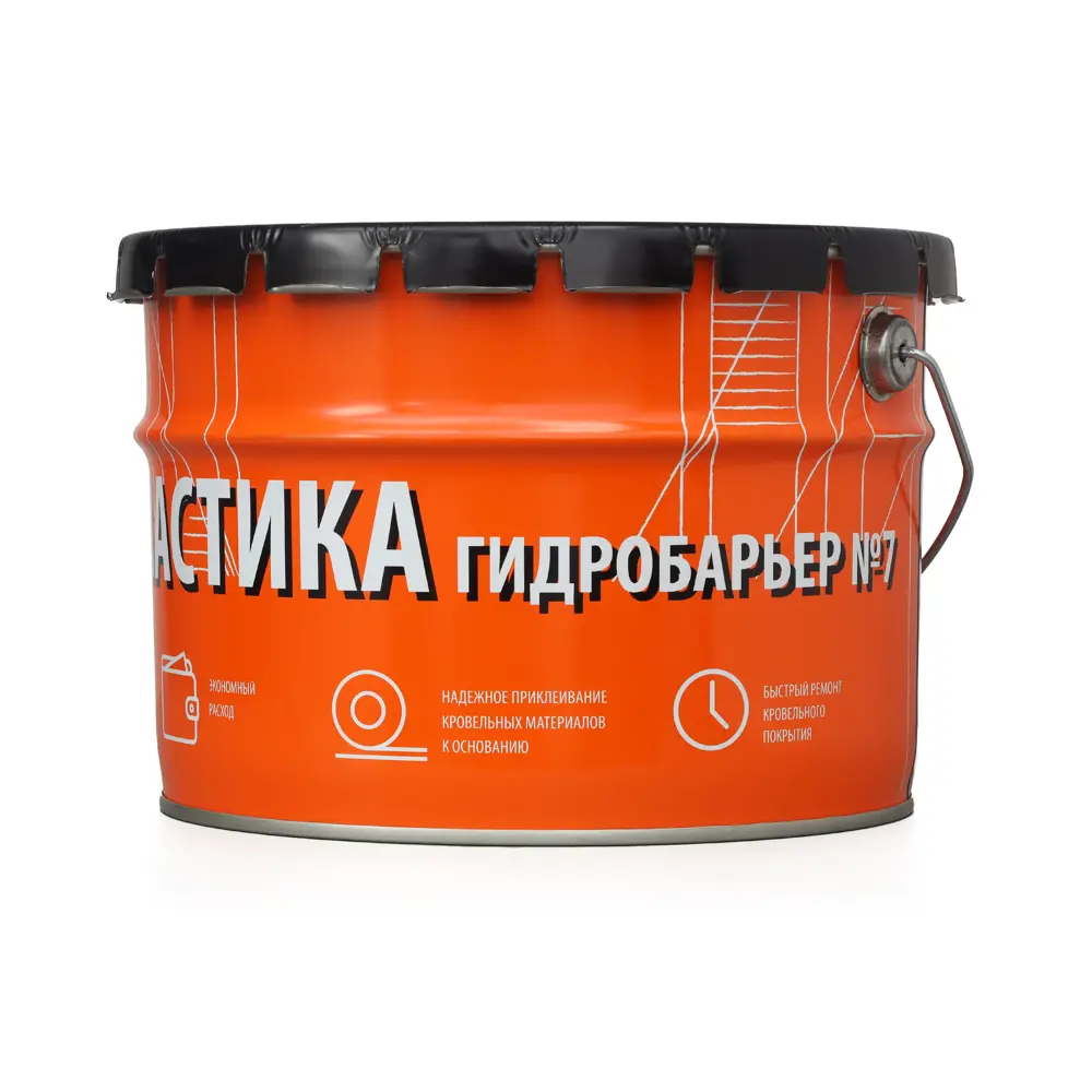 Мастика приклеивающая Гидробарьер №7 для кровли 10 кг 86731975 STLM-2067810 Santreyd Не применимо - Вид №1