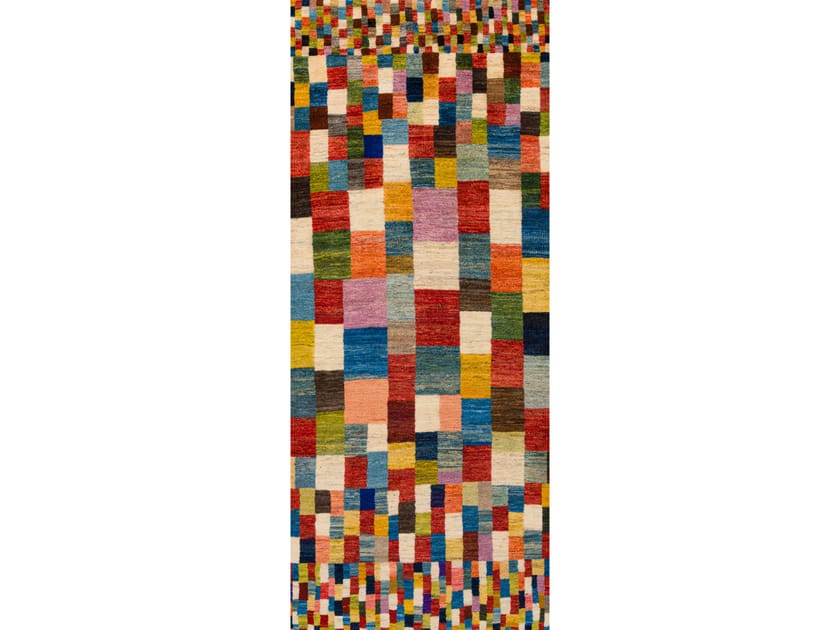 Шерстяной прямоугольный клетчатый ковер Zollanvari Gabbehs Geometric ARCH-00031192