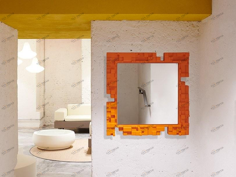 SLIDE Квадратное настенное зеркало из полиэтилена sun-id-1363266