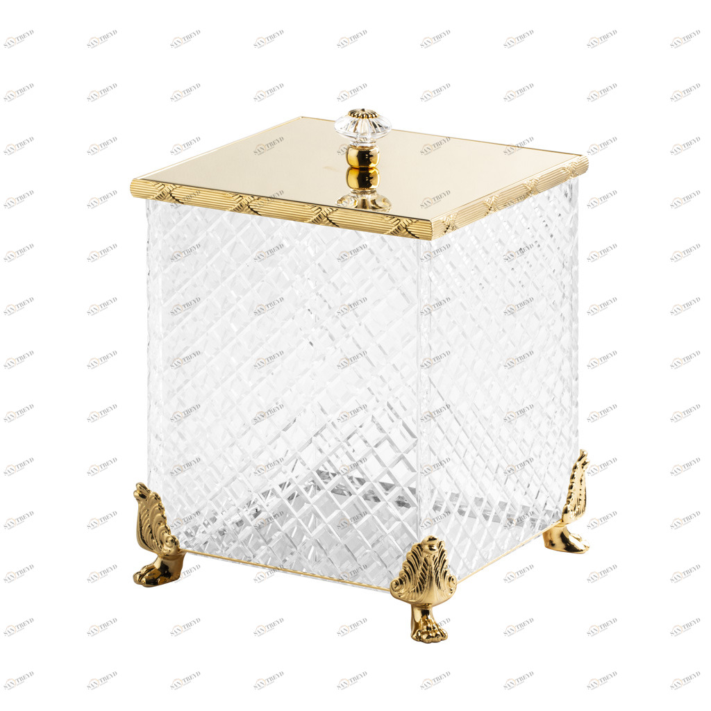 FS08C-671 FS08C-671 Квадратный контейнер с крышкой БИН Cristal & Bronze BINS 