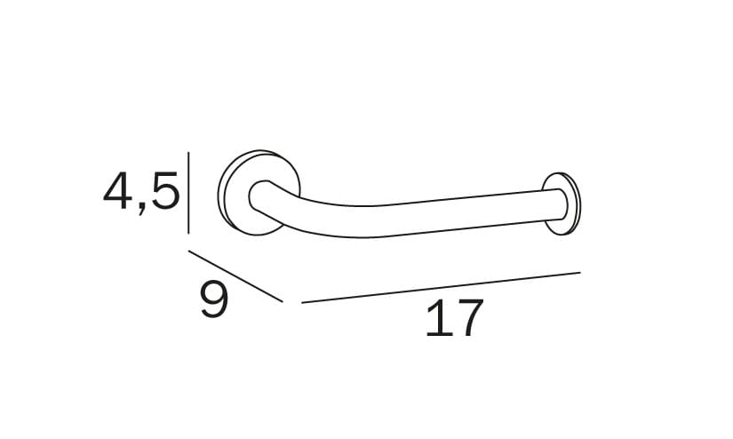 Металлический держатель рулона INDA® ARCH-00144567 - Вид №2