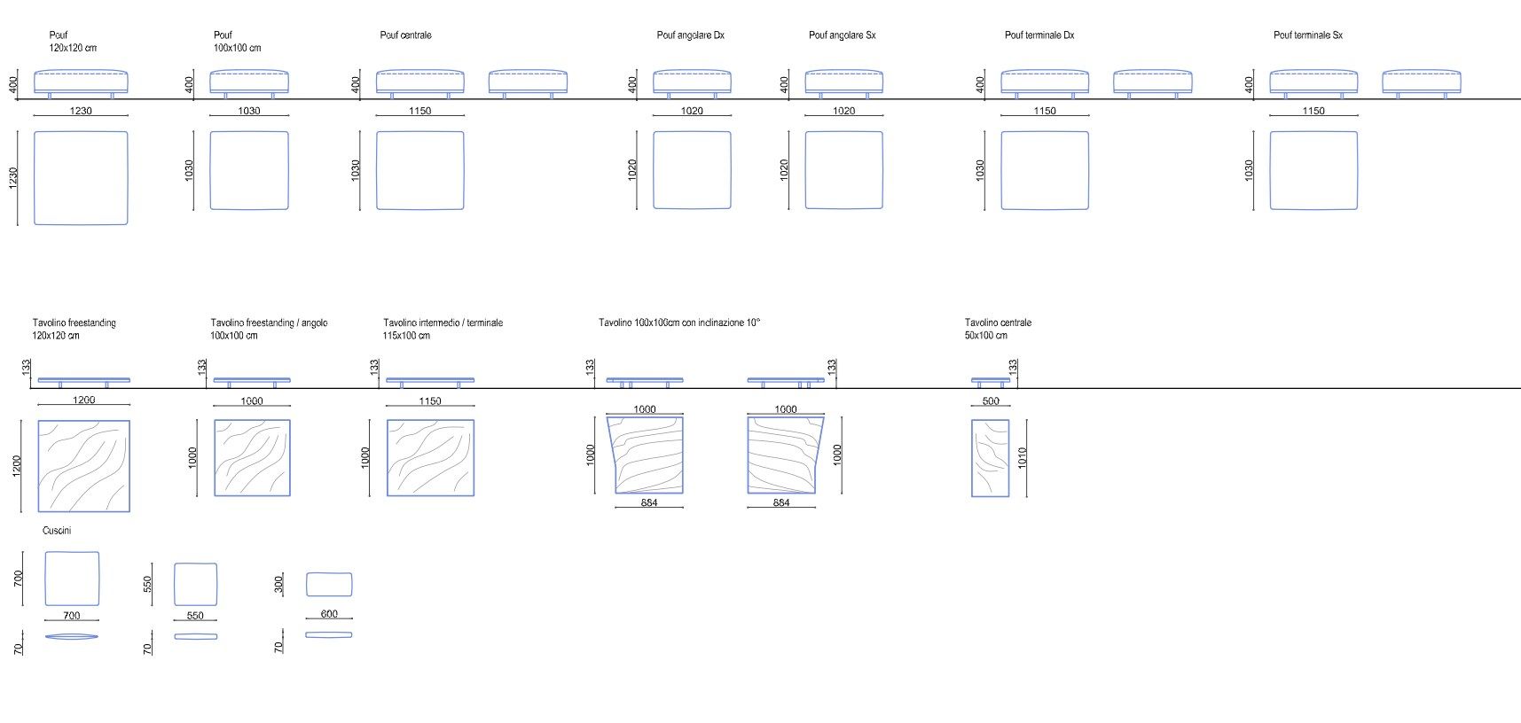 Модульный тканевый диван DE PADOVA Alberese Wood ARCH-00084882 - Вид №20