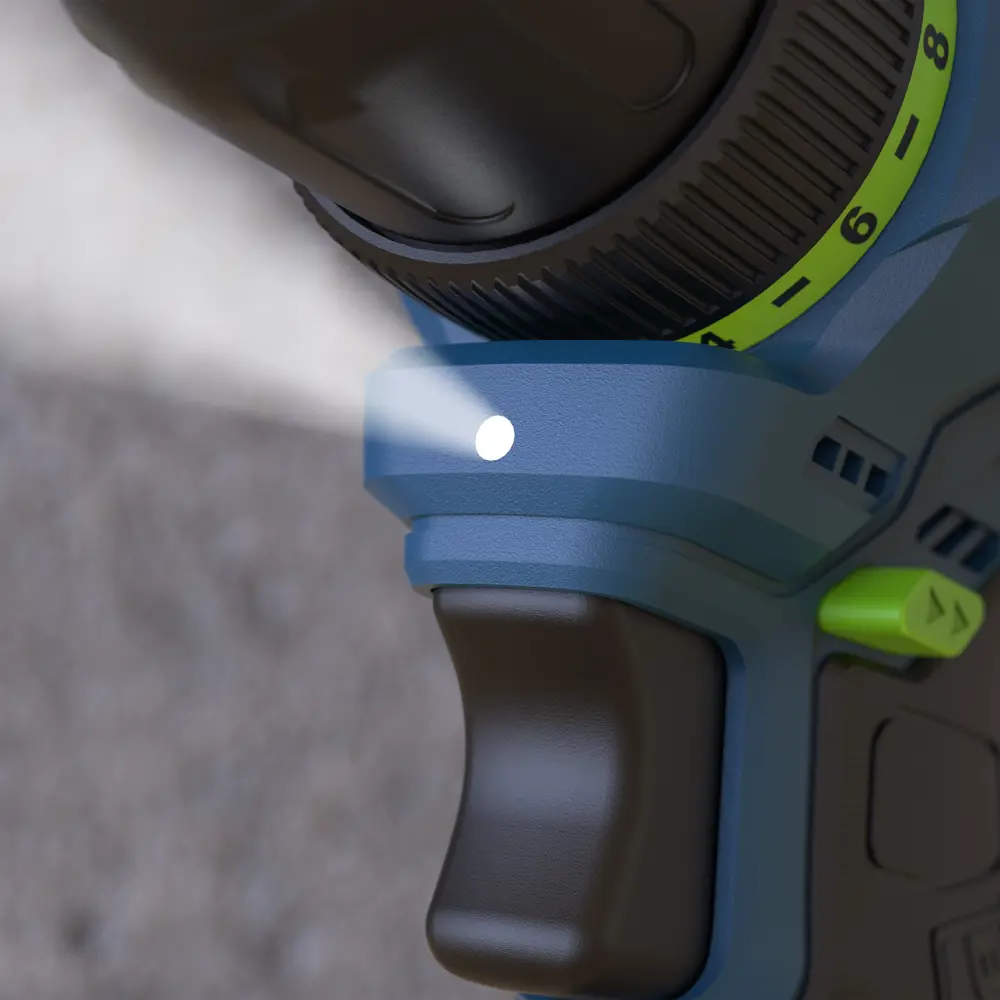 Бесщеточная дрель-шуруповерт Rockfield RF1002BK с двумя аккумуляторами 89366403 STLM-0838334 - Вид №12