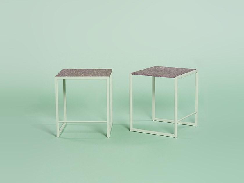 Giacopini Низкий металлический табурет с подставкой для ног Jean sun-id-1397219 - Вид №1