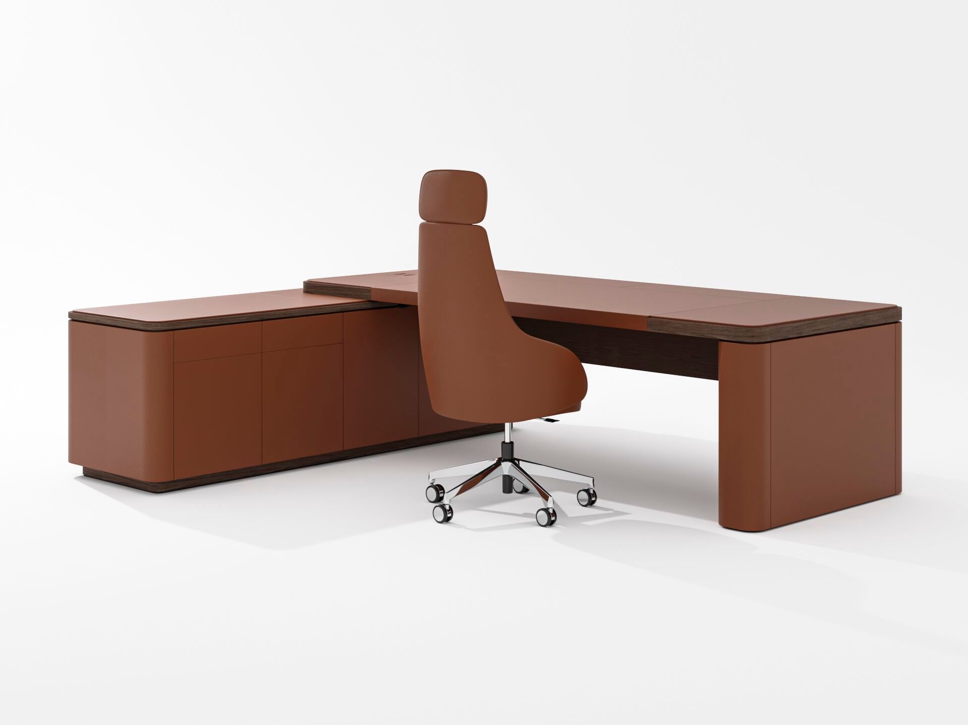 Направленный регулируемый по высоте стол со встроенной полкой PROF ARCH-00007529 - Вид №3