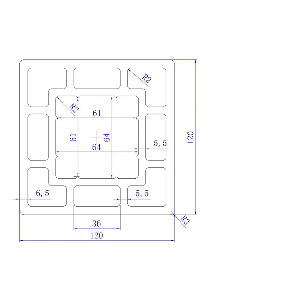 Опорный столб CM Decking из ДПК для заборов и ограждений 84910037 Прямой STLM-0057093 - Вид №2