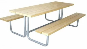 Euroform W Деревянный стол для пикника со встроенными скамейками  562