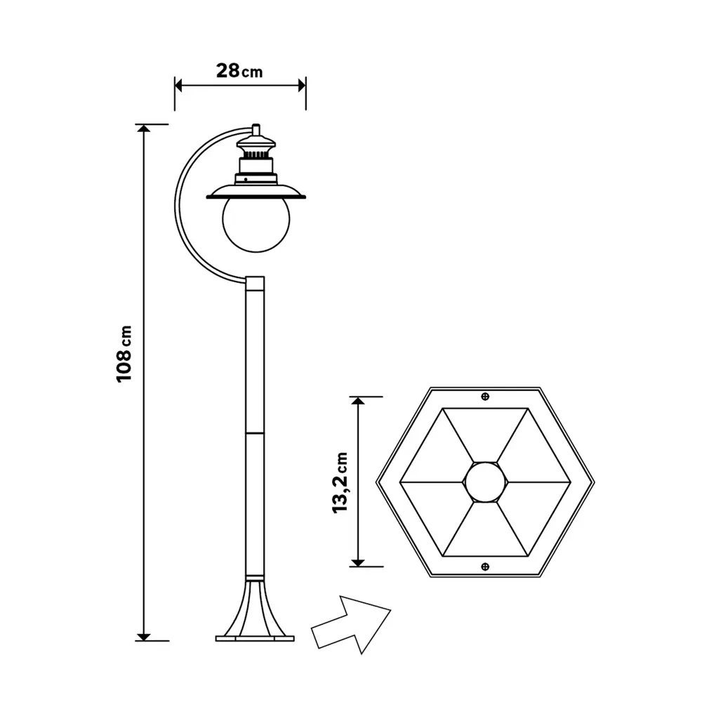 Фонарный столб уличный Inspire Marina 108 см 82664556 STLM-2047264  - Вид №6