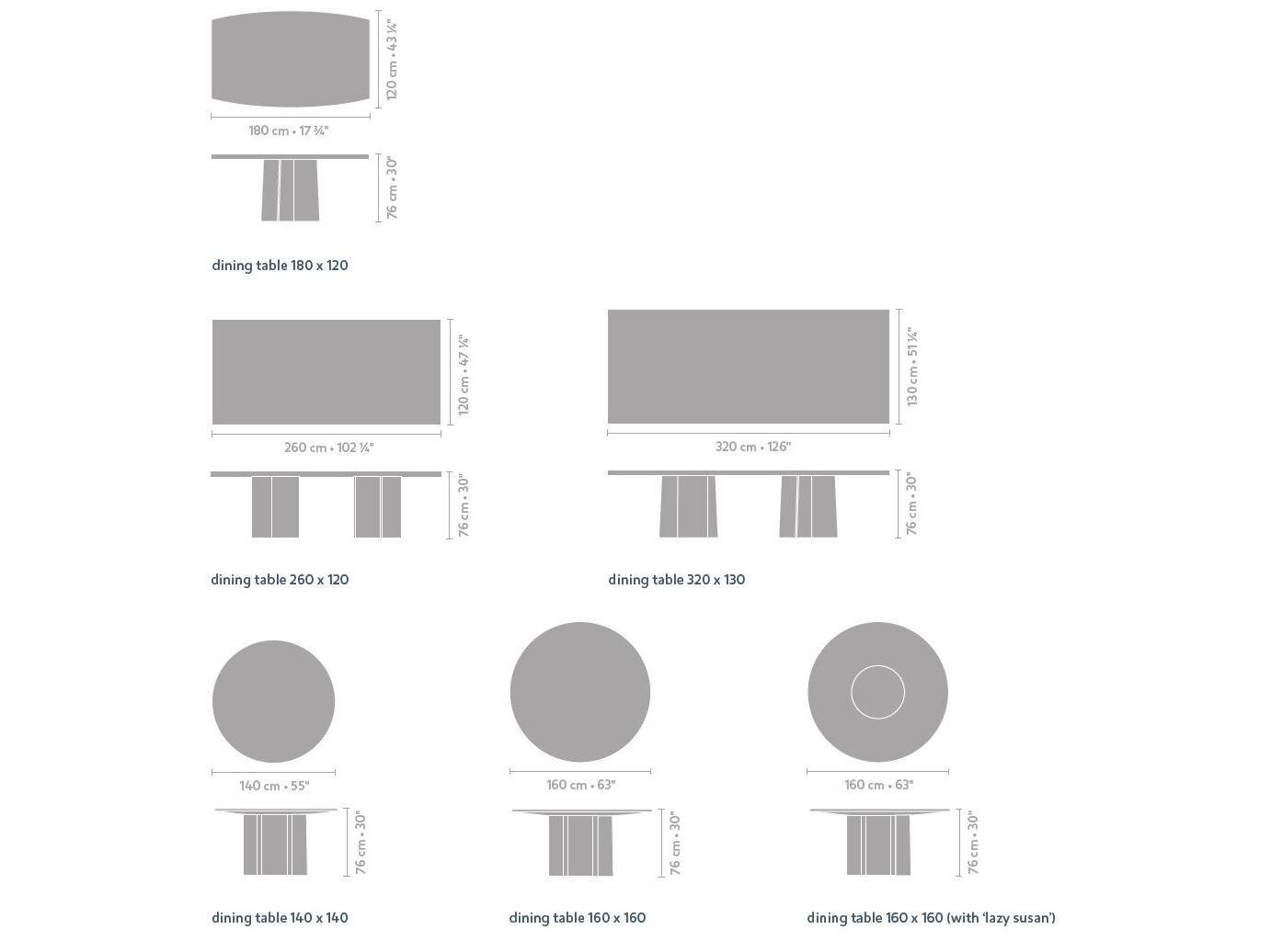 Круглый деревянный стол с Lazy Susan Linteloo SILVA ARCH-00093058 - Вид №2